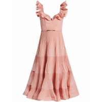 Zimmermann Robe Midi 'Pleated' pour Femmes