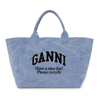 Ganni 'Logo-Embroidered' Tote Handtasche für Damen