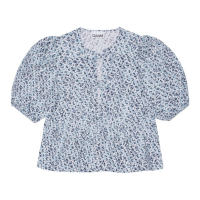 Ganni 'Floral-Print' Kurzärmelige Bluse für Damen