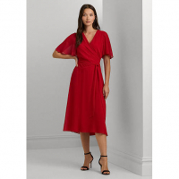 LAUREN Ralph Lauren 'Belted Georgette' Kleid für Damen