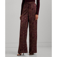 LAUREN Ralph Lauren 'Paisley Satin Charmeuse Wide-Leg' Hose für Damen