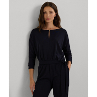 LAUREN Ralph Lauren 'Belted Jersey Dolman-Sleeve' Latzhose für Damen