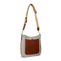 LAUREN Ralph Lauren 'Canvas and Leather Large Cameryn' Umhängetasche für Damen