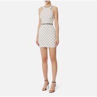 Elisabetta Franchi 'Dress In Crêpe Fabric With Diamond Print' Mini Kleid für Damen