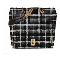 Karl Lagerfeld Paris 'Lafayette Chenille Plaid' Tote Handtasche für Damen