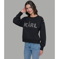 Karl Lagerfeld Paris 'Karl Logo With Buttons' Sweatshirt für Damen