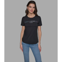 Karl Lagerfeld Paris 'Irridescent Logo' T-Shirt für Damen