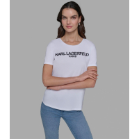 Karl Lagerfeld Paris 'Irridescent Logo' T-Shirt für Damen