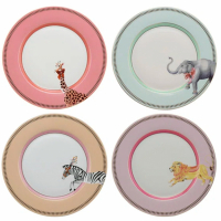 Yvonne Ellen Assiettes Animales 20Cm (Lot De 4)