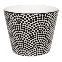 Tokyo Design Set De 6 Tasses À Thé Nippon Black En Porcelaine Blanche/Noire