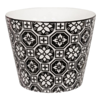 Tokyo Design Set De 6 Tasses À Thé Nippon Black En Porcelaine Blanche/Noire