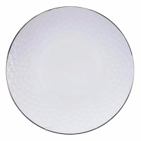 Tokyo Design Fil Or Blanc Nippon Plat 30Cm Etoile 1/18