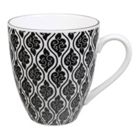 Tokyo Design Set De 6 Tasses À Thé Nippon Black En Porcelaine Noir/Blanc