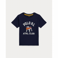 Ralph Lauren Kids 'Logo Cotton Jersey Tee' für Kleiner Jungen