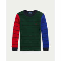 Ralph Lauren Kids 'Waffle-Knit Cotton Long-Sleeve Tee' für Kleiner Jungen