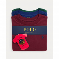 Ralph Lauren Kids 'Cotton Jersey Crewneck Tee 3-Pack' pour Petits garçons - 3 Pièces