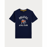 Ralph Lauren Kids 'Logo Cotton Jersey Tee' für großes Jungen