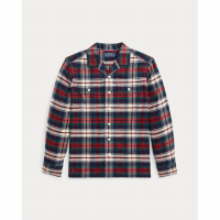 Ralph Lauren Kids 'Plaid Cotton Twill Camp Shirt' für großes Jungen