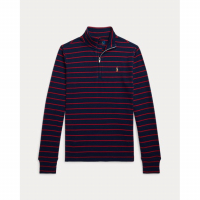 Ralph Lauren Kids 'Striped Cotton Quarter-Zip Pullover' für großes Jungen