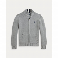 Ralph Lauren Kids 'Cotton Full-Zip Sweater' für großes Jungen