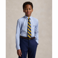 Ralph Lauren Kids 'Striped Cotton Poplin Shirt' für großes Jungen