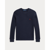 Ralph Lauren Kids 'Waffle-Knit Cotton Long-Sleeve Tee' für großes Jungen