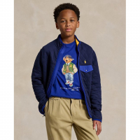 Ralph Lauren Kids 'Color-Blocked Quilted Double-Knit Jacket' für großes Jungen