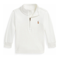 Ralph Lauren Kids 'Cotton Interlock Quarter-Zip Pullover' pour Bébés garçons