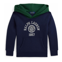 Ralph Lauren Kids 'Logo Color-Blocked Fleece Hoodie' pour Enfant et petit garçon