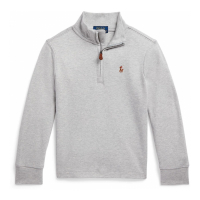 Ralph Lauren Kids Toddler & Little Boy's 'Cotton Interlock Quarter-Zip Pullover'