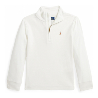 Ralph Lauren Kids Toddler & Little Boy's 'Cotton Interlock Quarter-Zip Pullover'