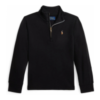 Ralph Lauren Kids Toddler & Little Boy's 'Cotton Interlock Quarter-Zip Pullover'