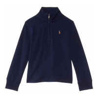 Ralph Lauren Kids Toddler & Little Boy's 'Cotton Interlock Quarter-Zip Pullover'