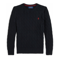 Ralph Lauren Kids 'Cable- Knit Crewneck Sweater' für großes Jungen