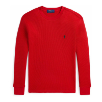 Ralph Lauren Kids 'Waffle-Knit Cotton Long-Sleeve Tee' für großes Jungen