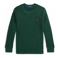 Ralph Lauren Kids 'Waffle Long-Sleeve T-shirt' für Kleinkind & Kleiner Junge