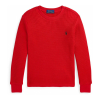 Ralph Lauren Kids 'Waffle Long-Sleeve T-shirt' für Kleinkind & Kleiner Junge