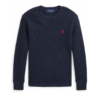 Ralph Lauren Kids 'Waffle Long-Sleeve T-shirt' für Kleinkind & Kleiner Junge