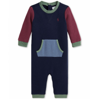 Ralph Lauren Kids 'Colorblocked Fleece Coverall' für Baby