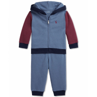 Ralph Lauren Kids 'Colorblocked Fleece Hoodie & Pants Set' für Baby