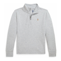 Ralph Lauren Kids 'Cotton Interlock Quarter-Zip Pullover shirt' für Kleinkind & Kleiner Junge