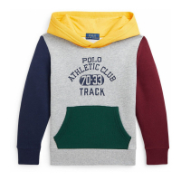 Ralph Lauren Kids 'Patchwork Fleece Graphic Hoodie' für Kleinkind & Kleiner Junge