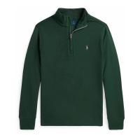 Ralph Lauren Kids 'Cotton Interlock Quarter-Zip Pullover' für großes Jungen