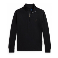 Ralph Lauren Kids 'Cotton Interlock Quarter-Zip Pullover' für großes Jungen