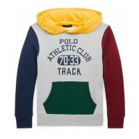 Ralph Lauren Kids 'Patchwork Fleece Graphic Hoodie' für großes Jungen