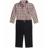 Ralph Lauren Kids 'Plaid Shirt & Pants, 2 Piece Set' pour Bébés garçons