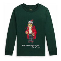 Ralph Lauren Kids 'Polo Bear Cotton Long Sleeve Tee' für Kleinkind & Kleiner Junge