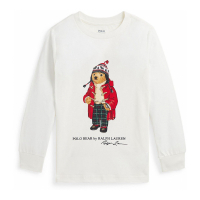 Ralph Lauren Kids 'Polo Bear Cotton Long Sleeve Tee' für Kleinkind & Kleiner Junge