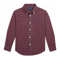 Ralph Lauren Kids 'Plaid Cotton Poplin Shirt' für Kleinkind & Kleiner Junge