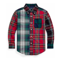 Ralph Lauren Kids 'Plaid Cotton Fun Shirt' für Kleinkind & Kleiner Junge